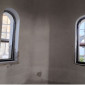 Christuskirche Kirchenfenster von innen