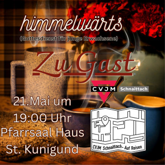 Flyer für den CVJM himmelwärts-GODi am 21. Mai 2023