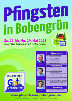 Plakat für die CVJM Pfingsttagung 2023 in Bobengrün