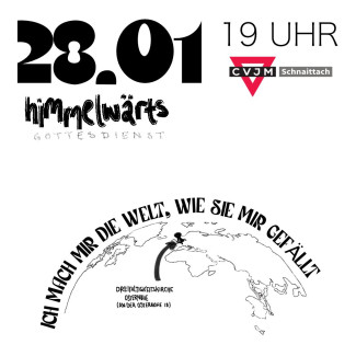 Plakat zum himmelwärts-Gottesdienst am 28.01.24