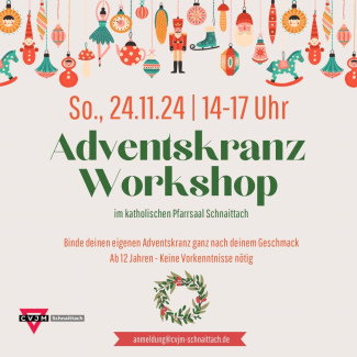 Flyer zum CVJM-Adventskranz-Workshop 1