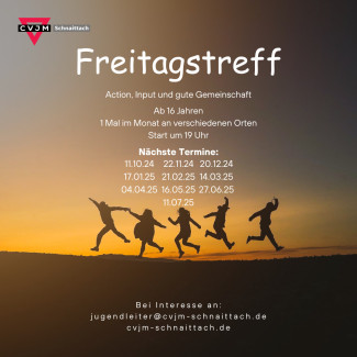 Plakat des CVJM-Freitagstreffs
