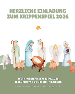 Einladung Krippenspiel