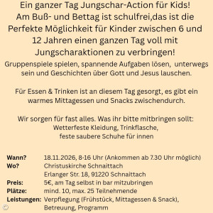 Alle Infos zum Jungschar Action Tag